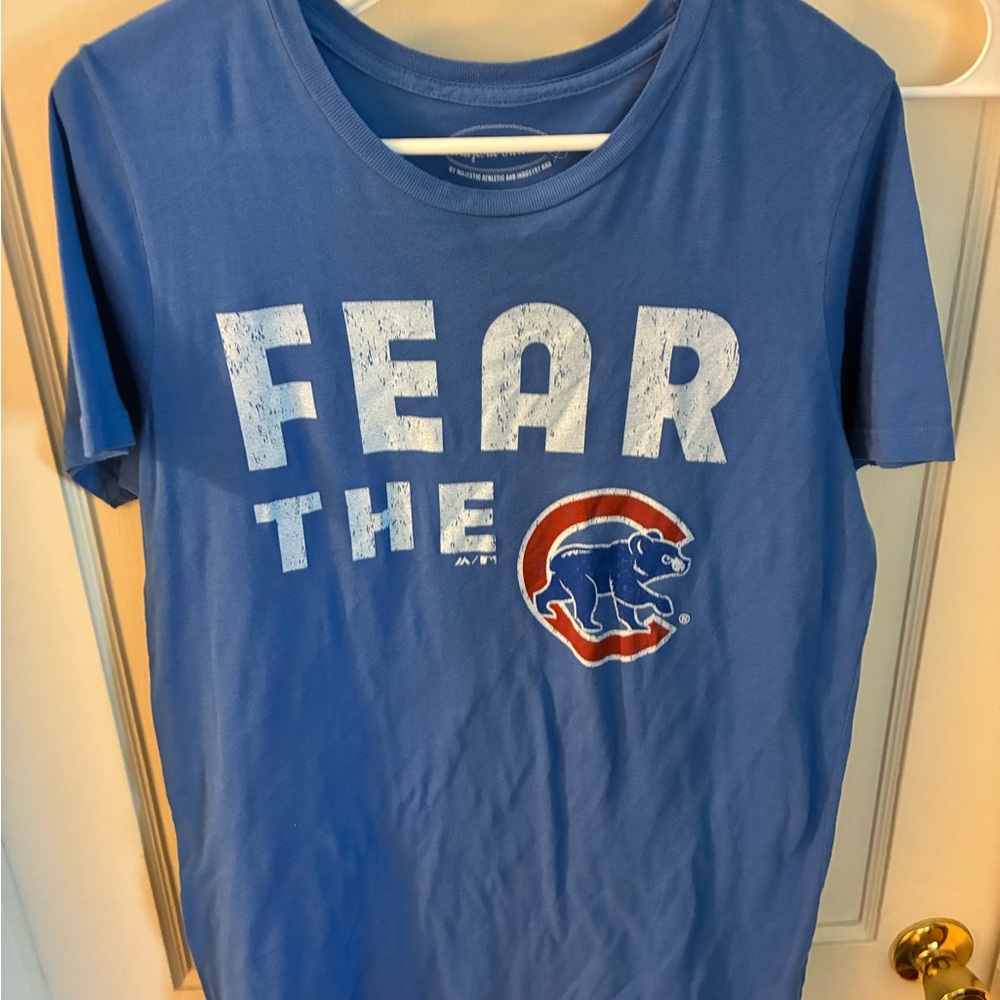 Chicago cubs Blue Graphic Tee